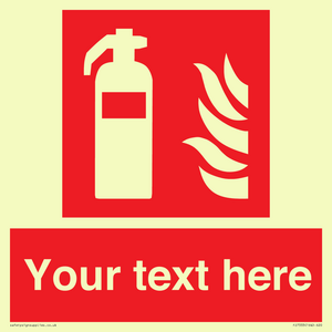 Custom Fire extinguisher Sign